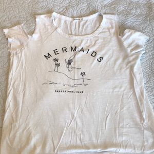 White mermaid top